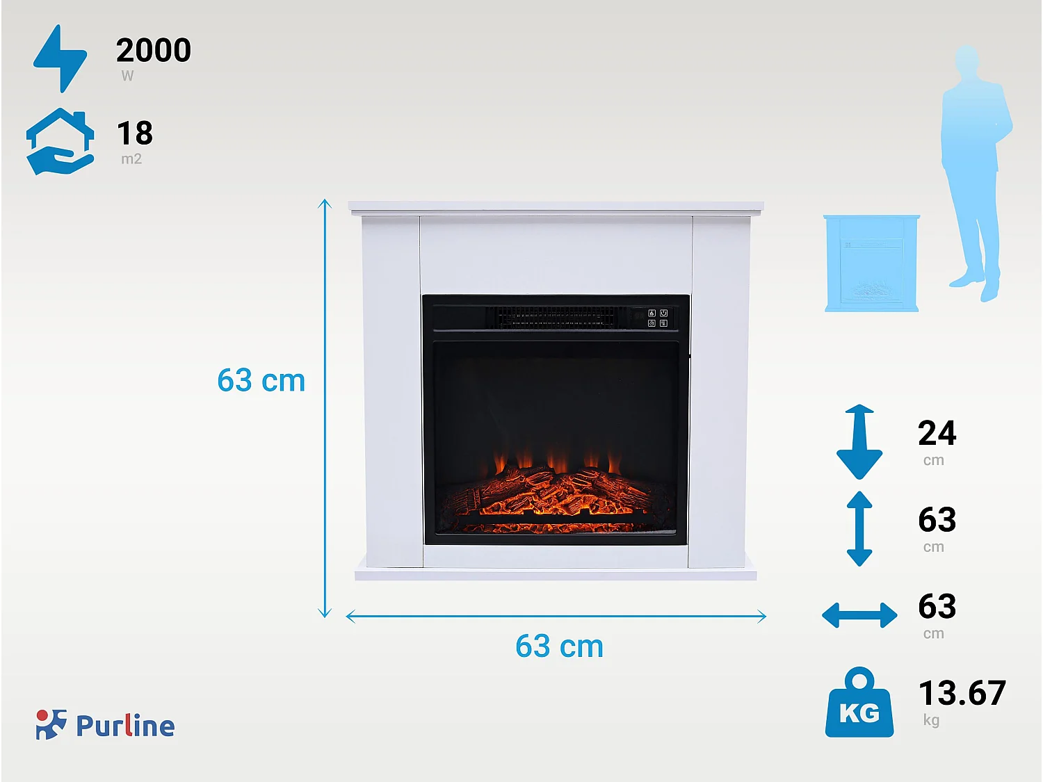 Elektrischer Kamin CHE-610