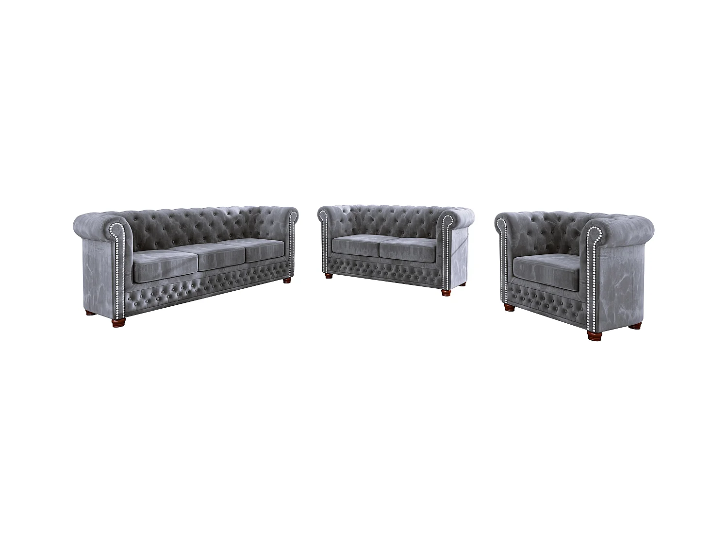 Sebastian 2-Sitzer Chesterfield Sofa