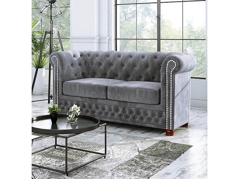 Sebastian 2-Sitzer Chesterfield Sofa