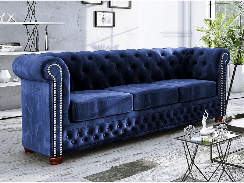 Sebastian 3-Sitzer Chesterfield Sofa