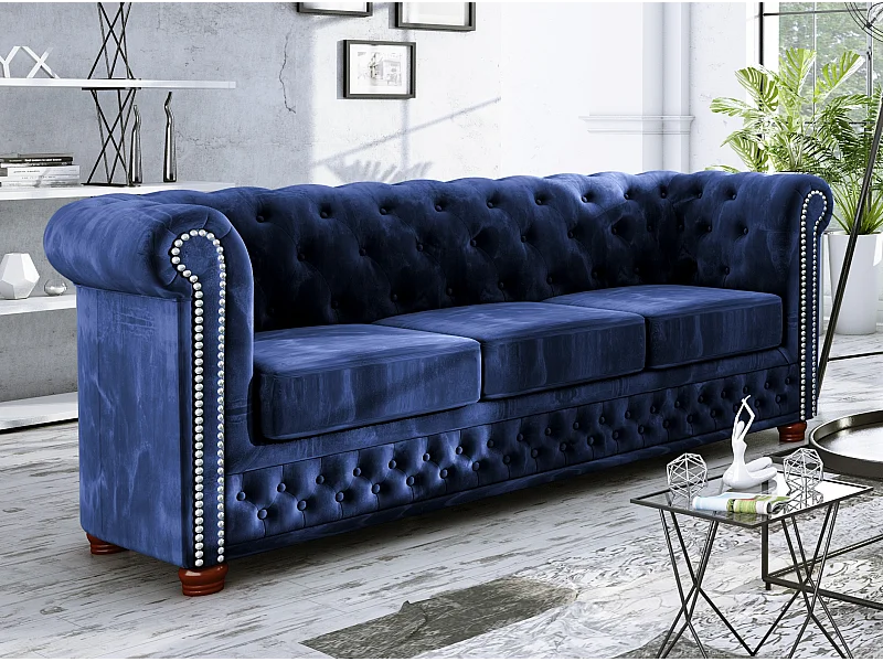 Sebastian 3-Sitzer Chesterfield Sofa