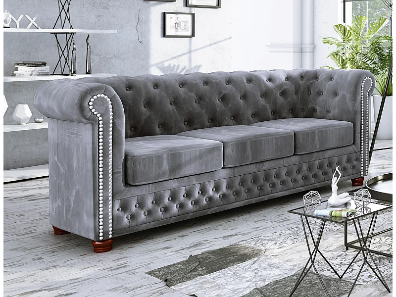 Sebastian 3-Sitzer Chesterfield Sofa