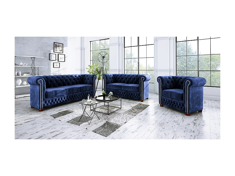 Chesterfield Sebastian Polstergarnitur 3+2+1