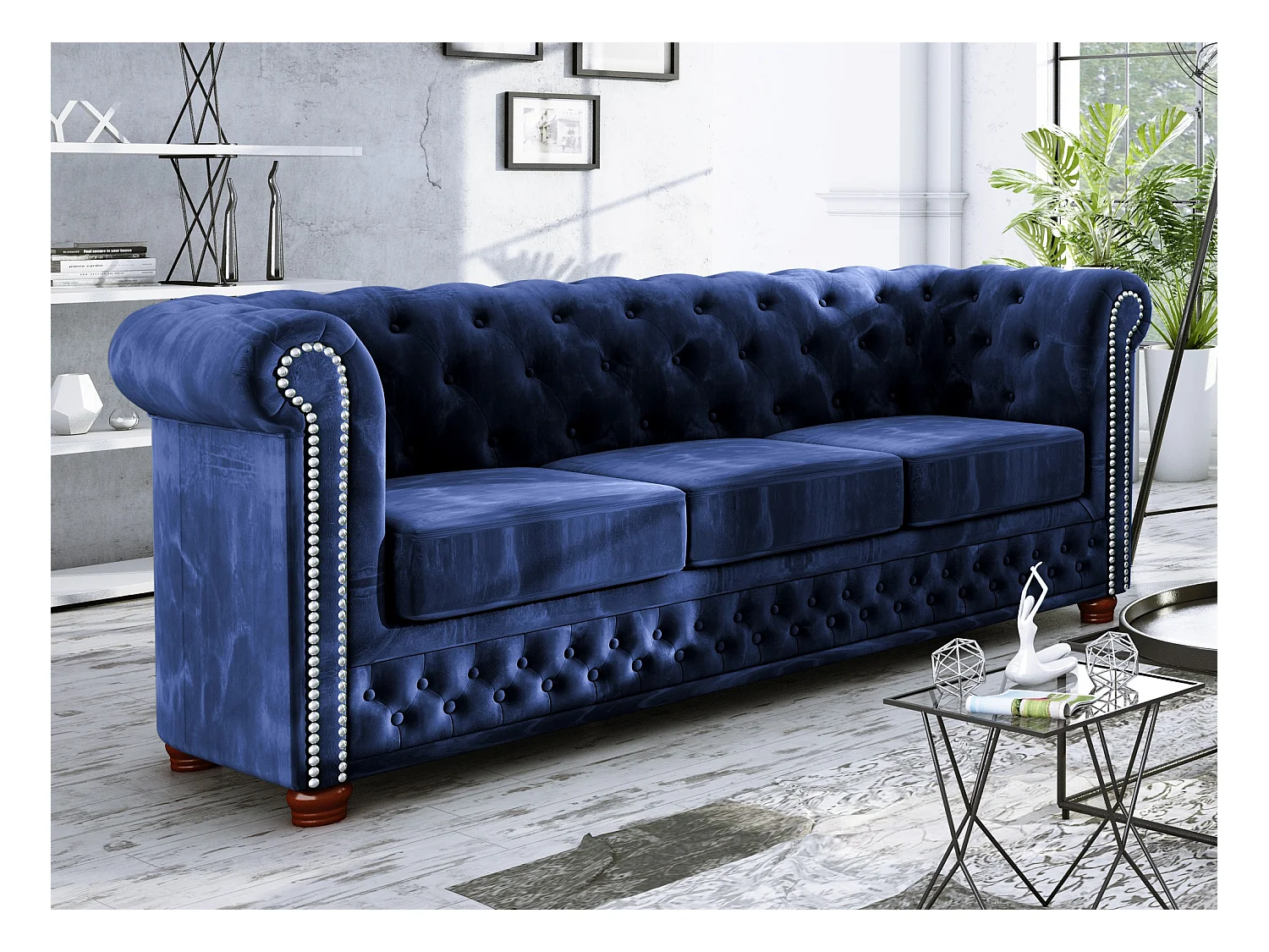 Chesterfield Sebastian Polstergarnitur 3+2+1