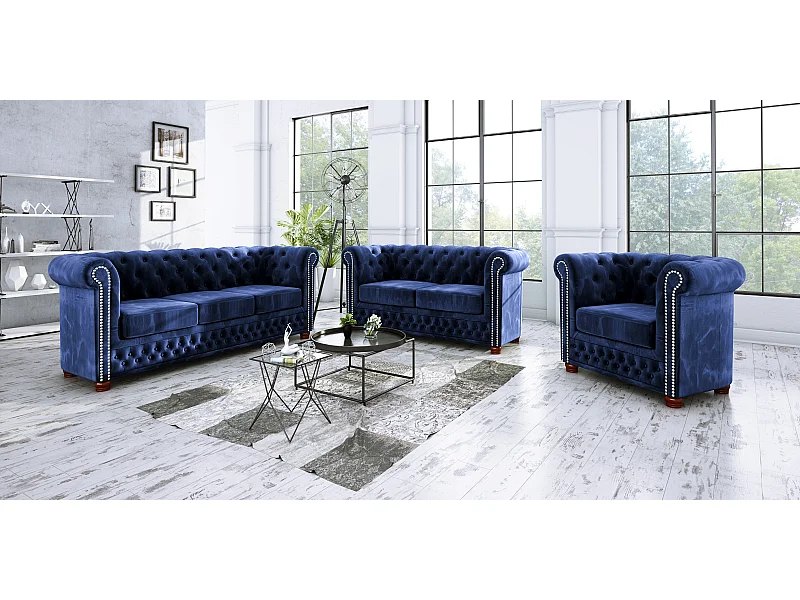 Chesterfield Sebastian Polstergarnitur 3+2+1