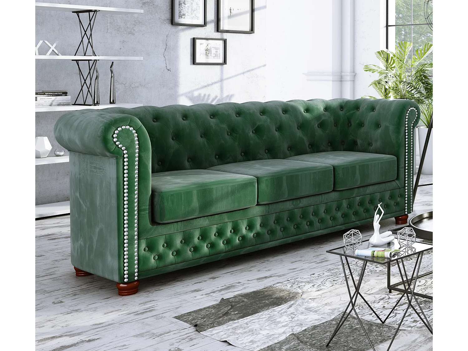 Chesterfield Sebastian Polstergarnitur 3+2+1