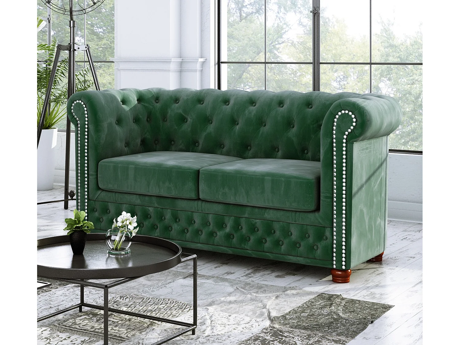 Chesterfield Sebastian Polstergarnitur 3+2+1