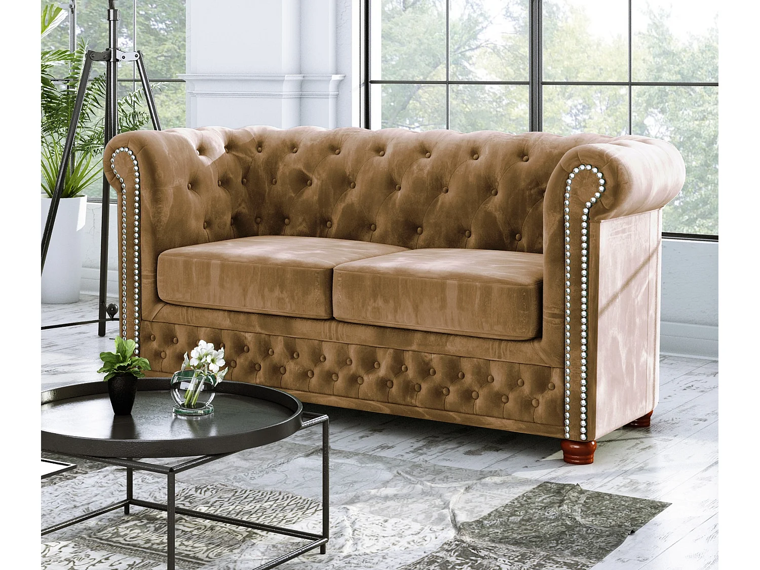 Chesterfield Sebastian Polstergarnitur 3+2+1