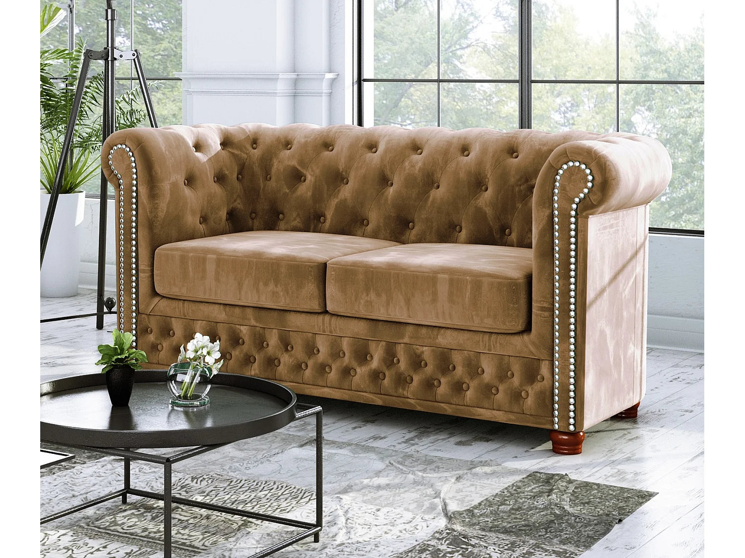 Chesterfield Sebastian Polstergarnitur 3+2+1