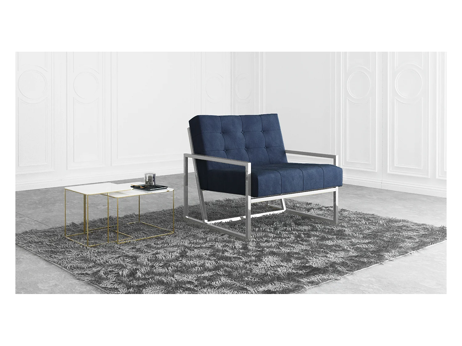 Zoey Loungesessel Samtstoff