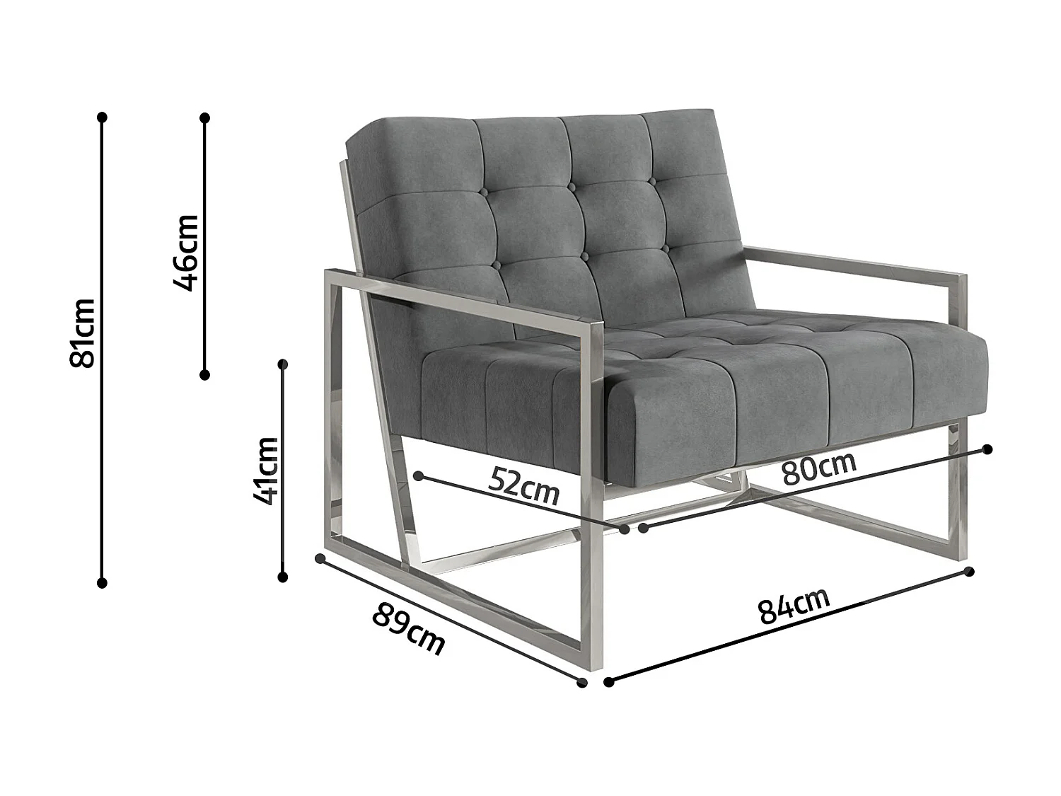 Zoey Loungesessel Samtstoff