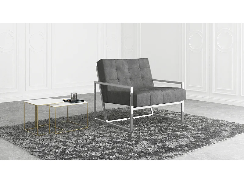 Zoey Loungesessel Samtstoff