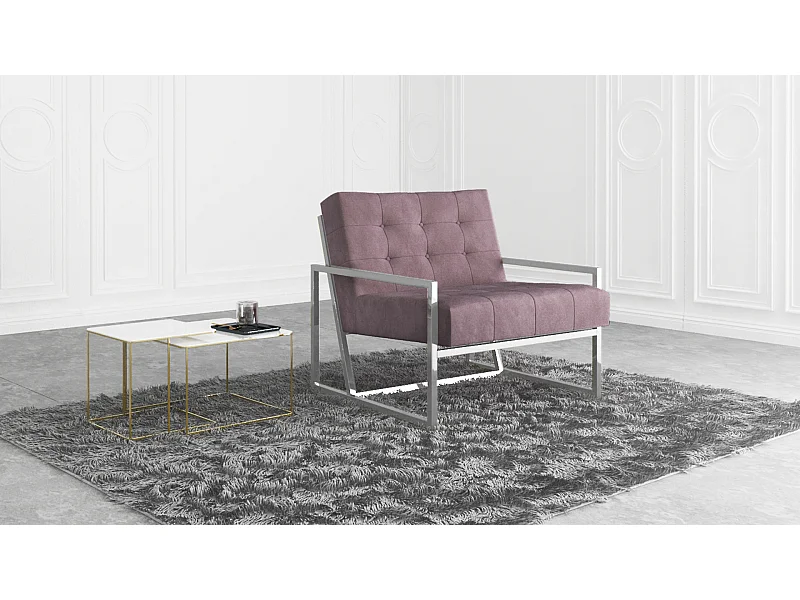 Zoey Loungesessel Samtstoff