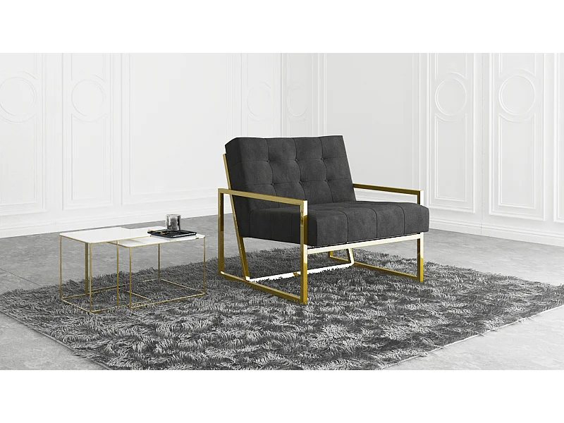 Zoey Loungesessel Samtstoff
