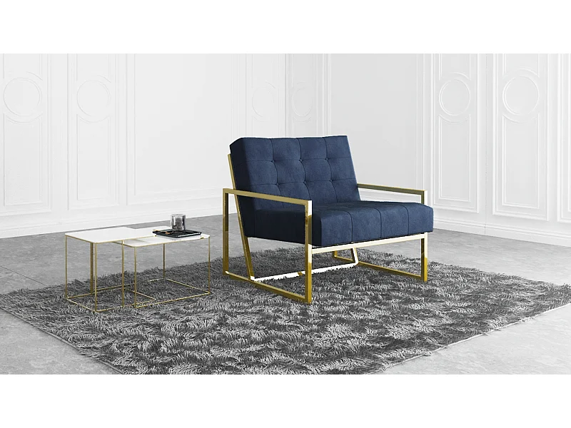 Zoey Loungesessel Samtstoff