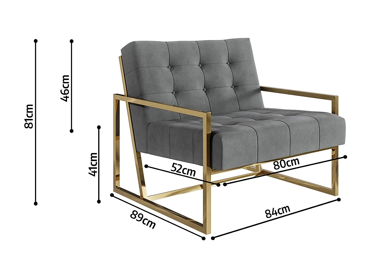 Zoey Loungesessel Samtstoff