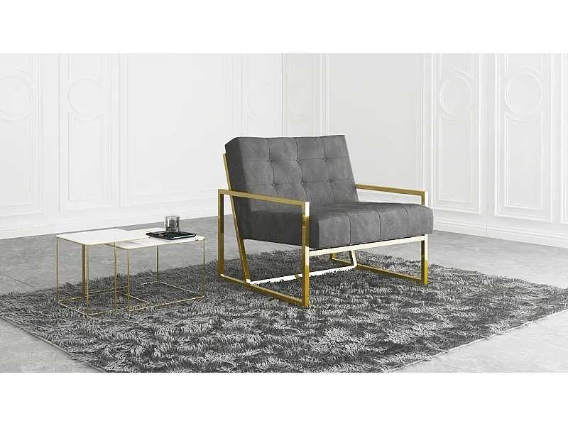 Zoey Loungesessel Samtstoff