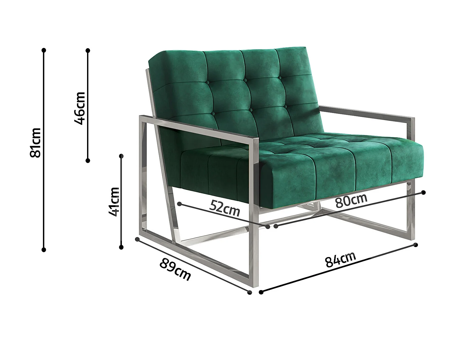 Zoey Loungesessel Samtstoff