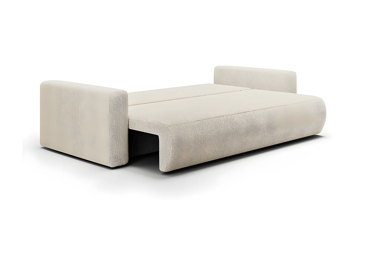 Canapé convertible 3 places coffre Evy Beige