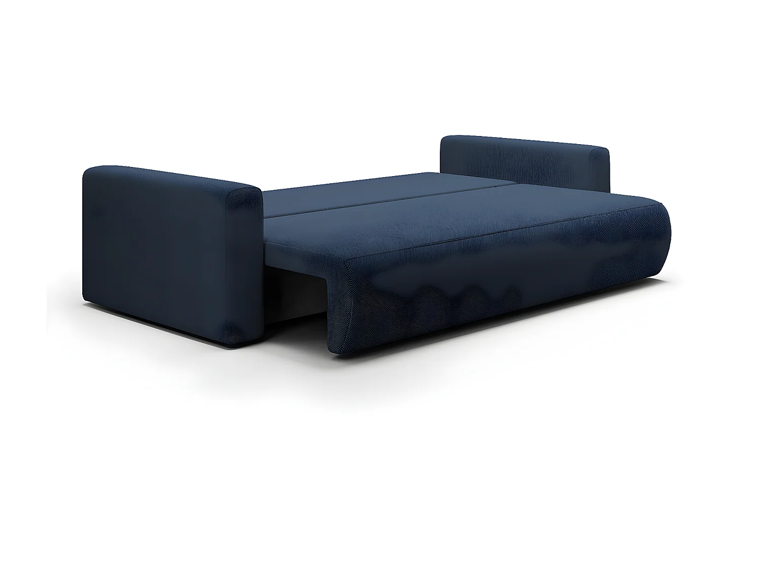 Canapé convertible 3 places coffre Evy Bleu