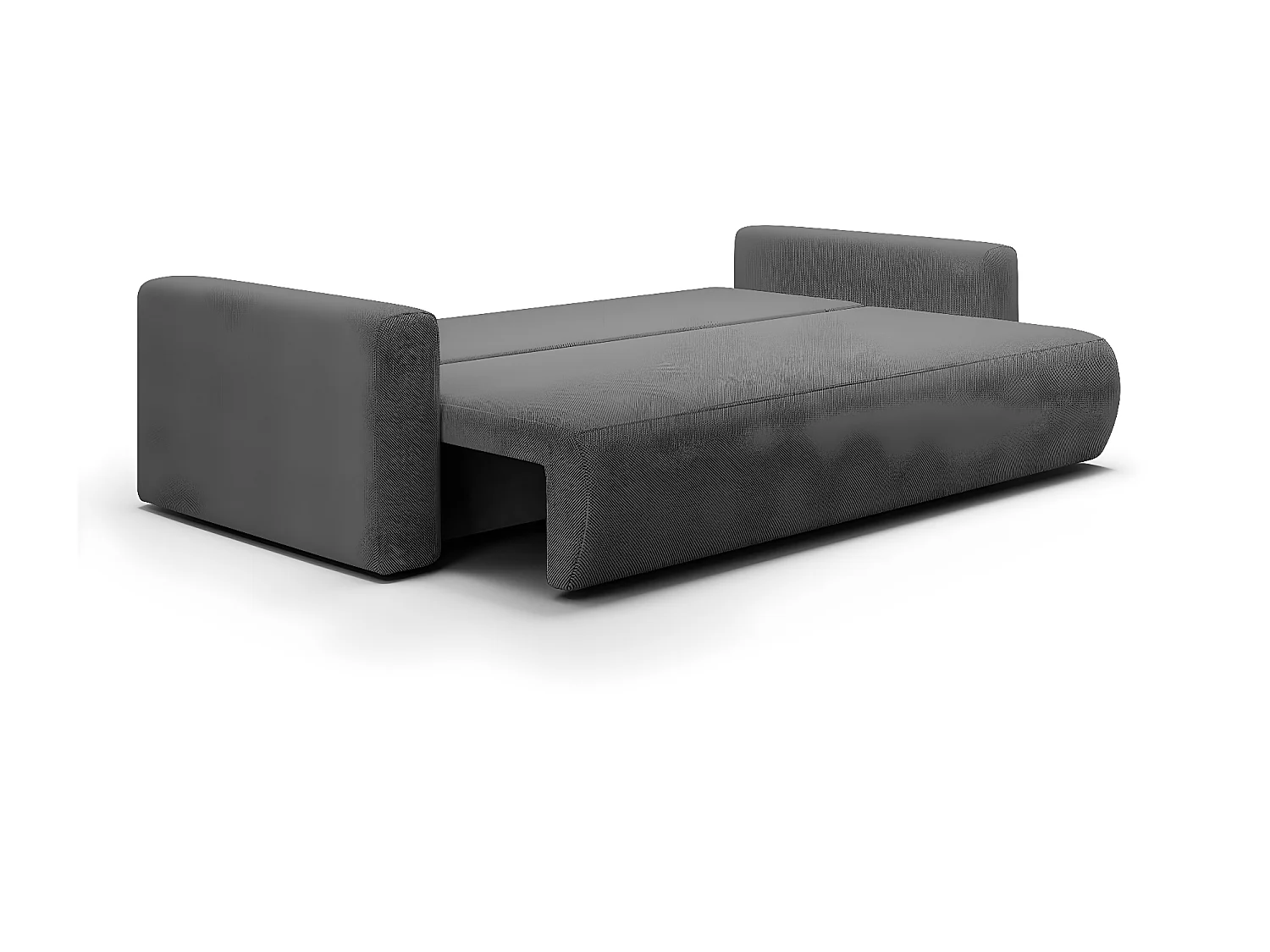 Canapé convertible 3 places coffre Evy Gris