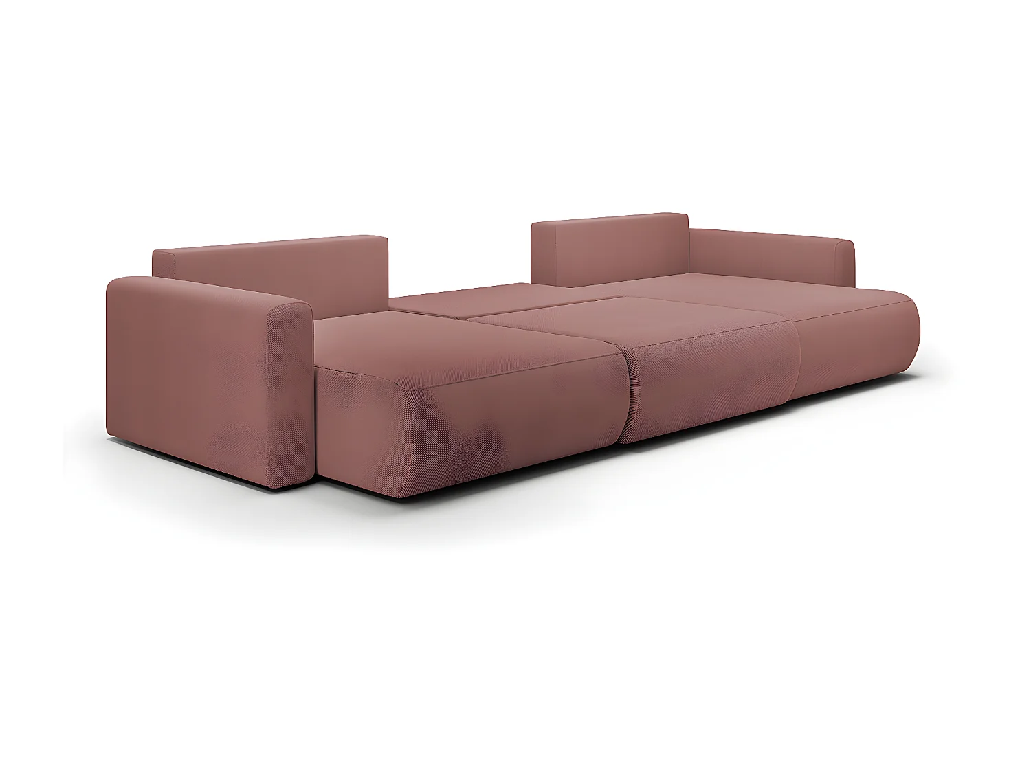 Canapé U 4 places convertible coffre Evy Rose