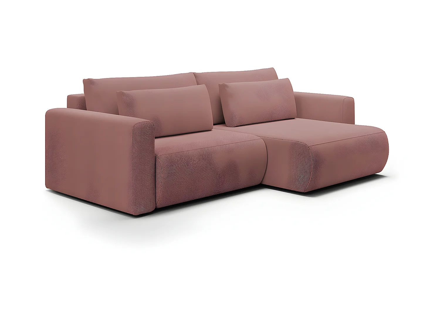 Canapé d'angle réversible convertible 3 places coffre Evy Rose