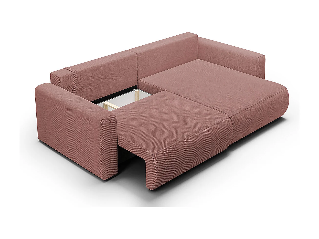 Canapé d'angle réversible convertible 3 places coffre Evy Rose