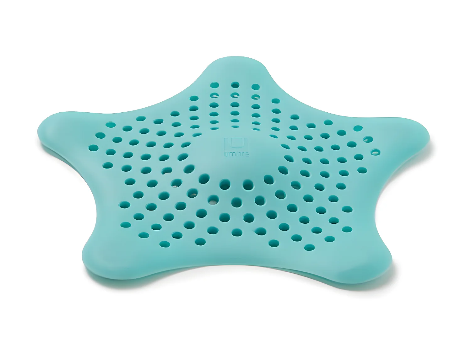 Attrape cheveux en silicone Starfish bleu