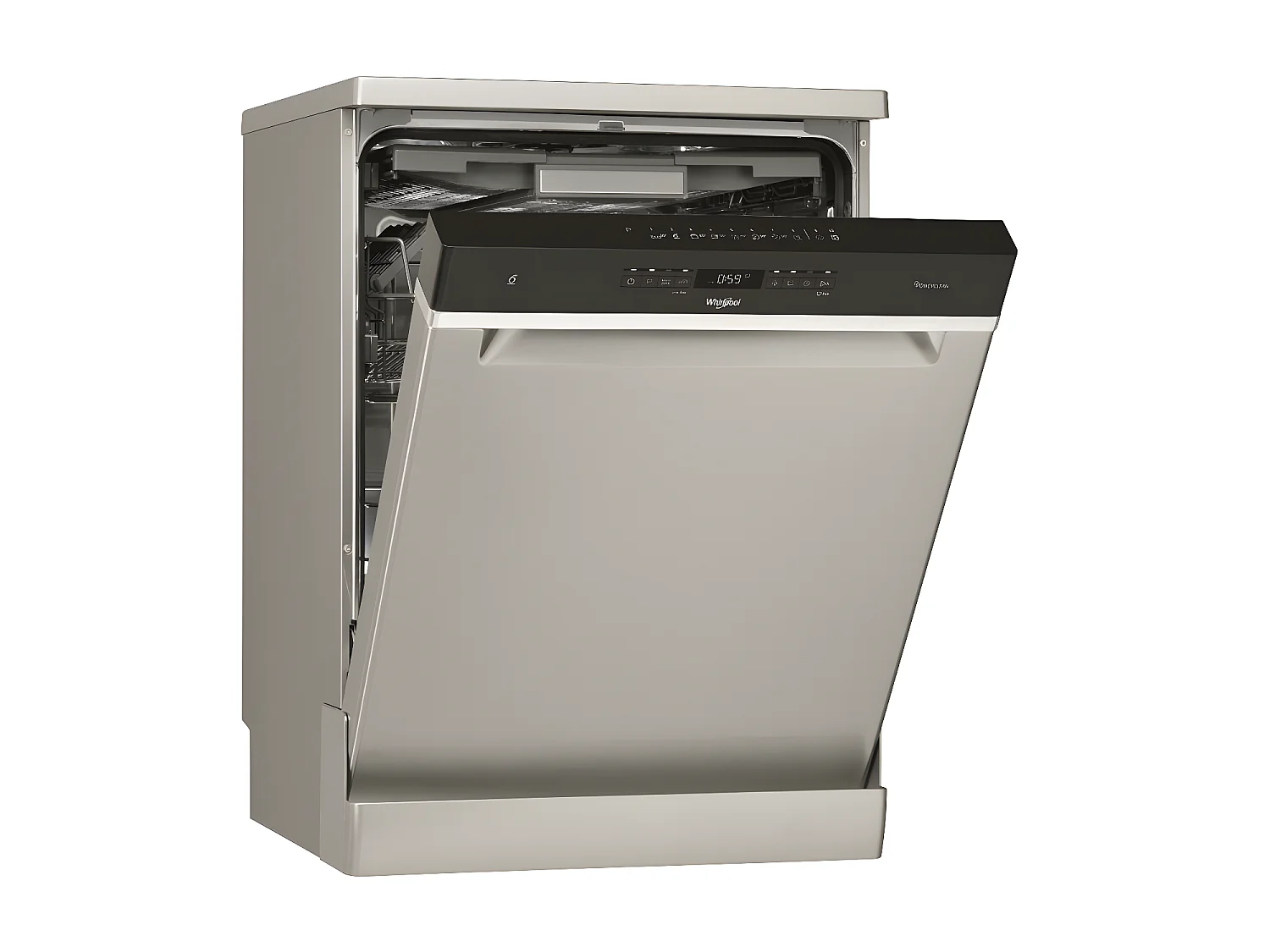 Lave-vaisselle pose libre WHIRLPOOL 14 Couverts 60cm D, WFO3O33PLX