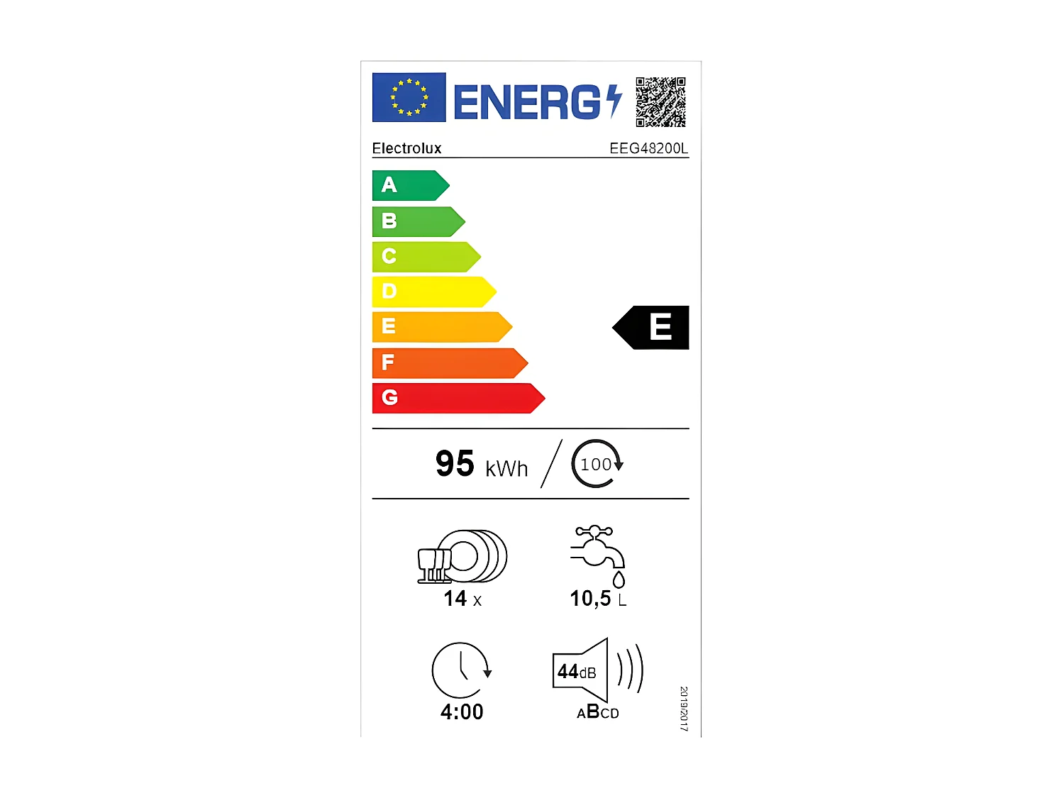 Lave-vaisselle encastrable ELECTROLUX 14 Couverts 59.6cm A, 1139444