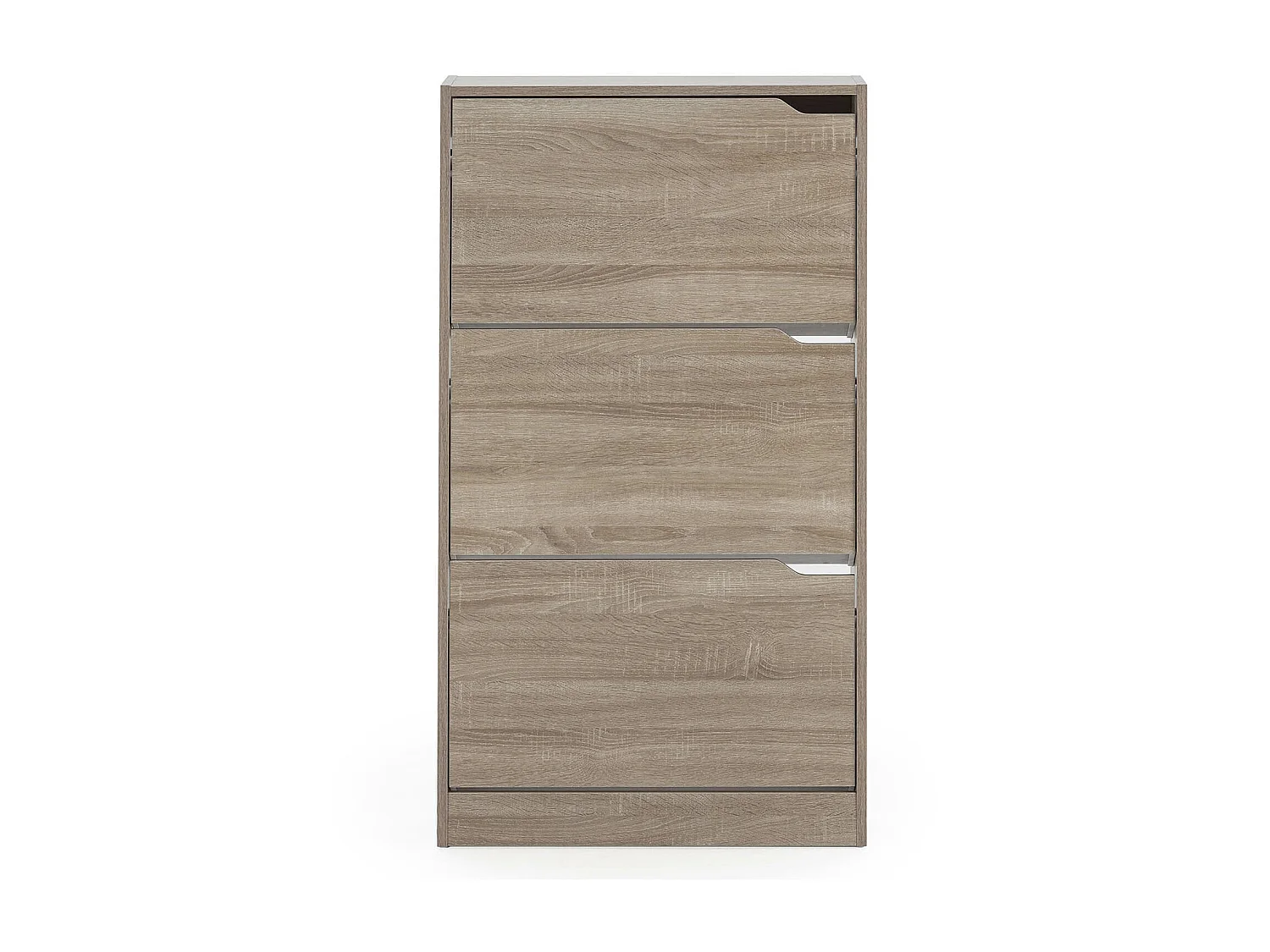 Meuble à chaussures Angel 3 portes couleur chêne, pour 18 paires