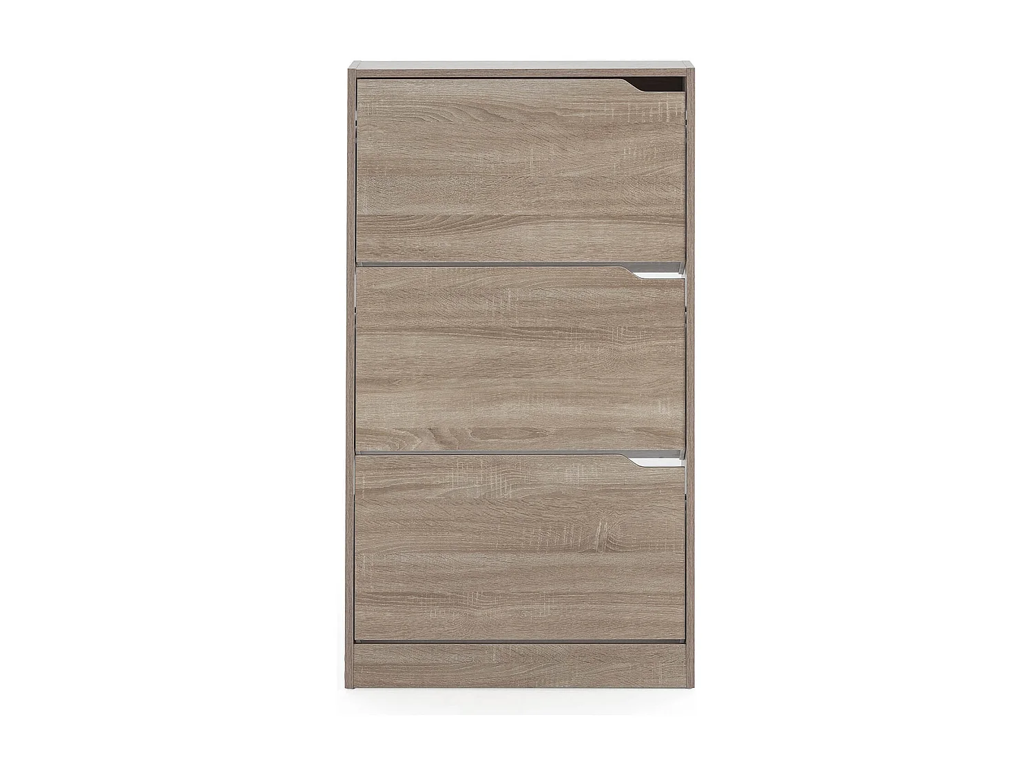 Meuble à chaussures Angel 3 portes couleur chêne, pour 18 paires