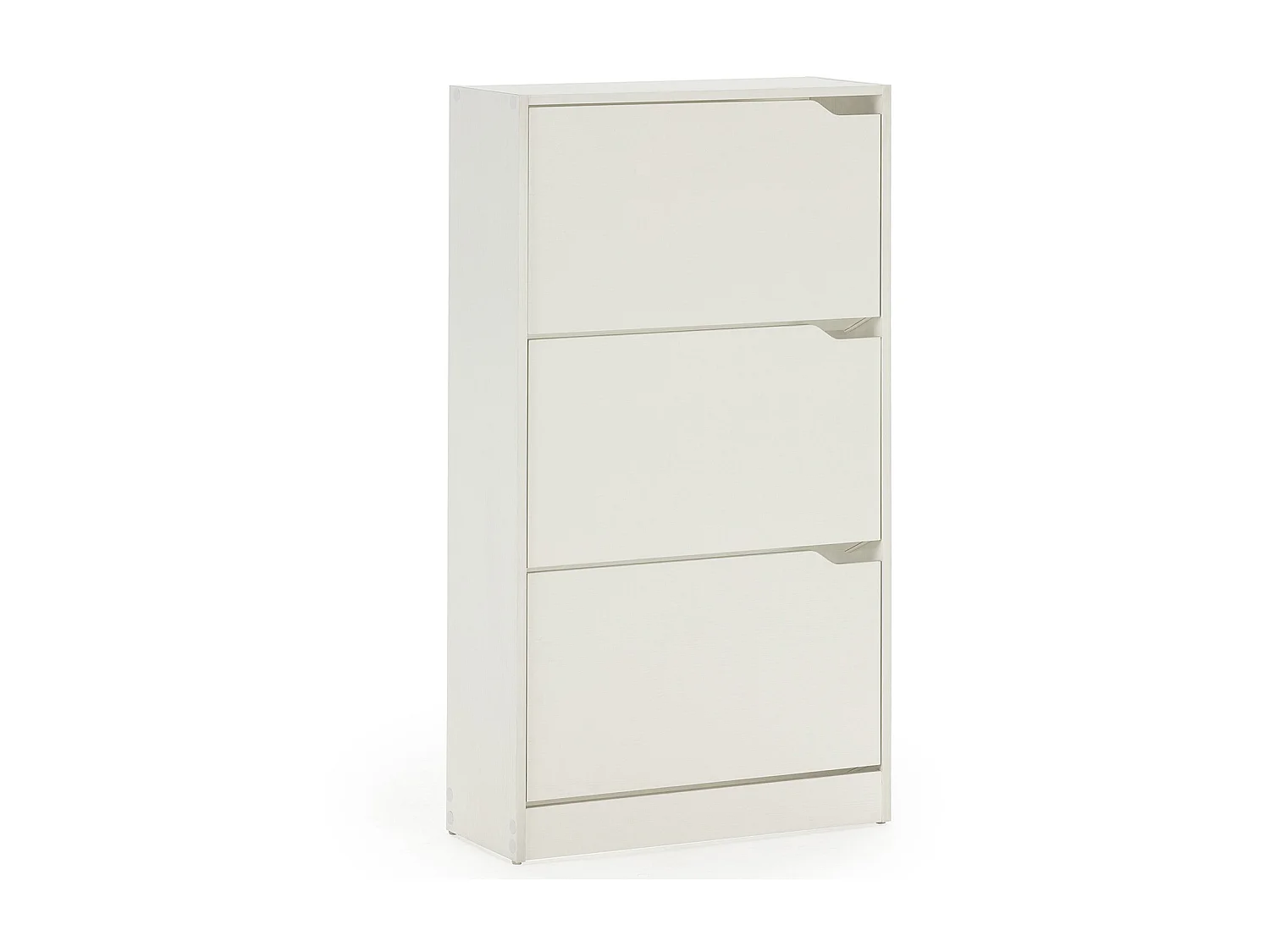 Meuble à chaussures Angel, 3 portes, couleur blanche, pour 18 paires