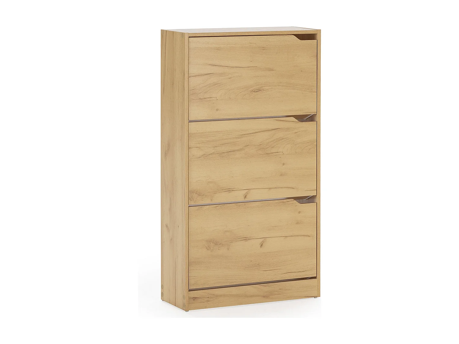 Mueble Zapatero Ángel 3 Puertas Color Roble Claro, para 18 Pares