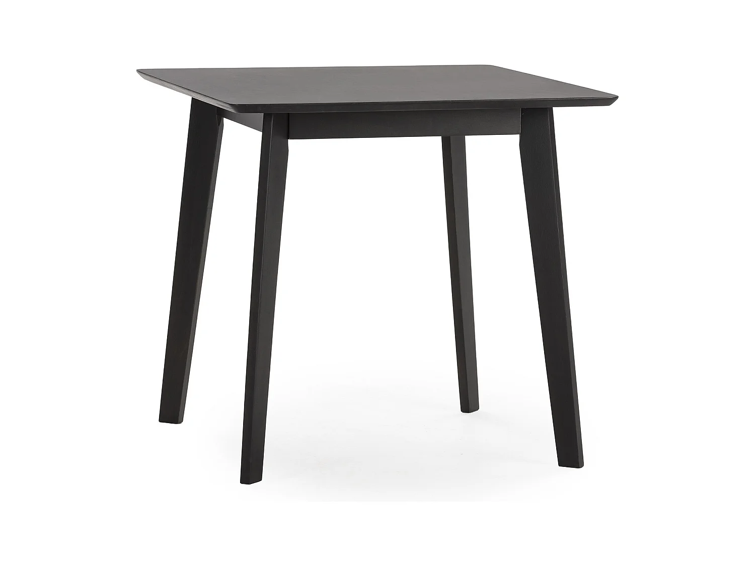 Table à manger Pomago 80x80 cm Couleur Noir