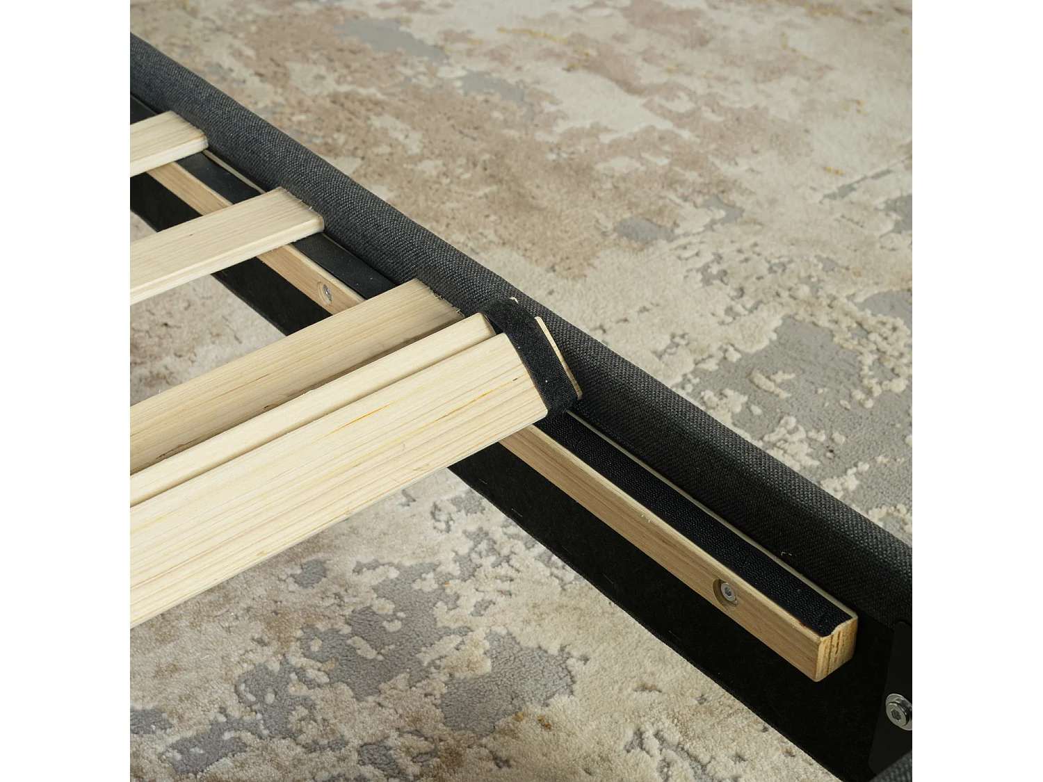 Lit double 140x190cm sans matelas sans rangement