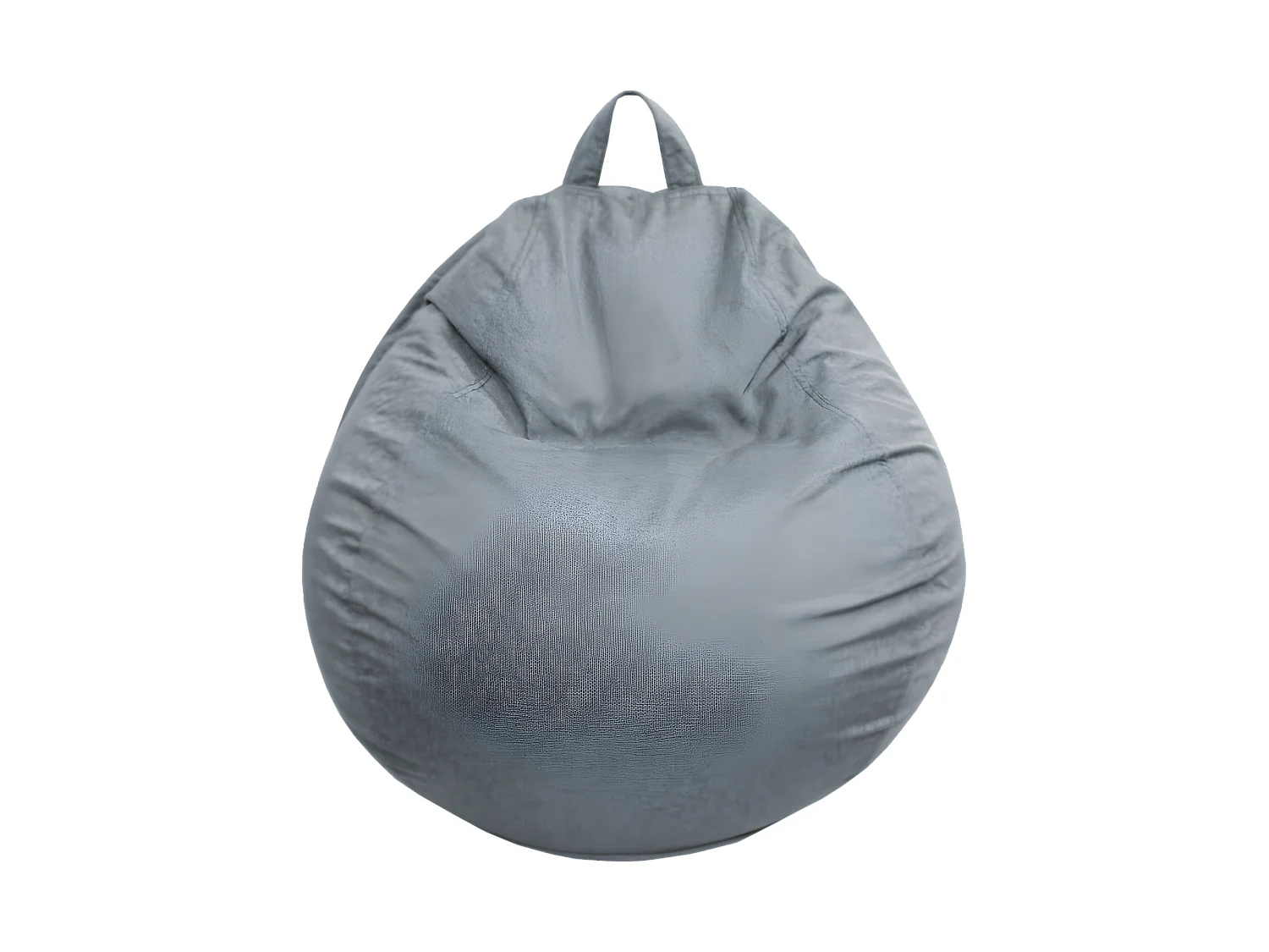 Pouf poire déhoussable gris foncé 120 x 100 cm