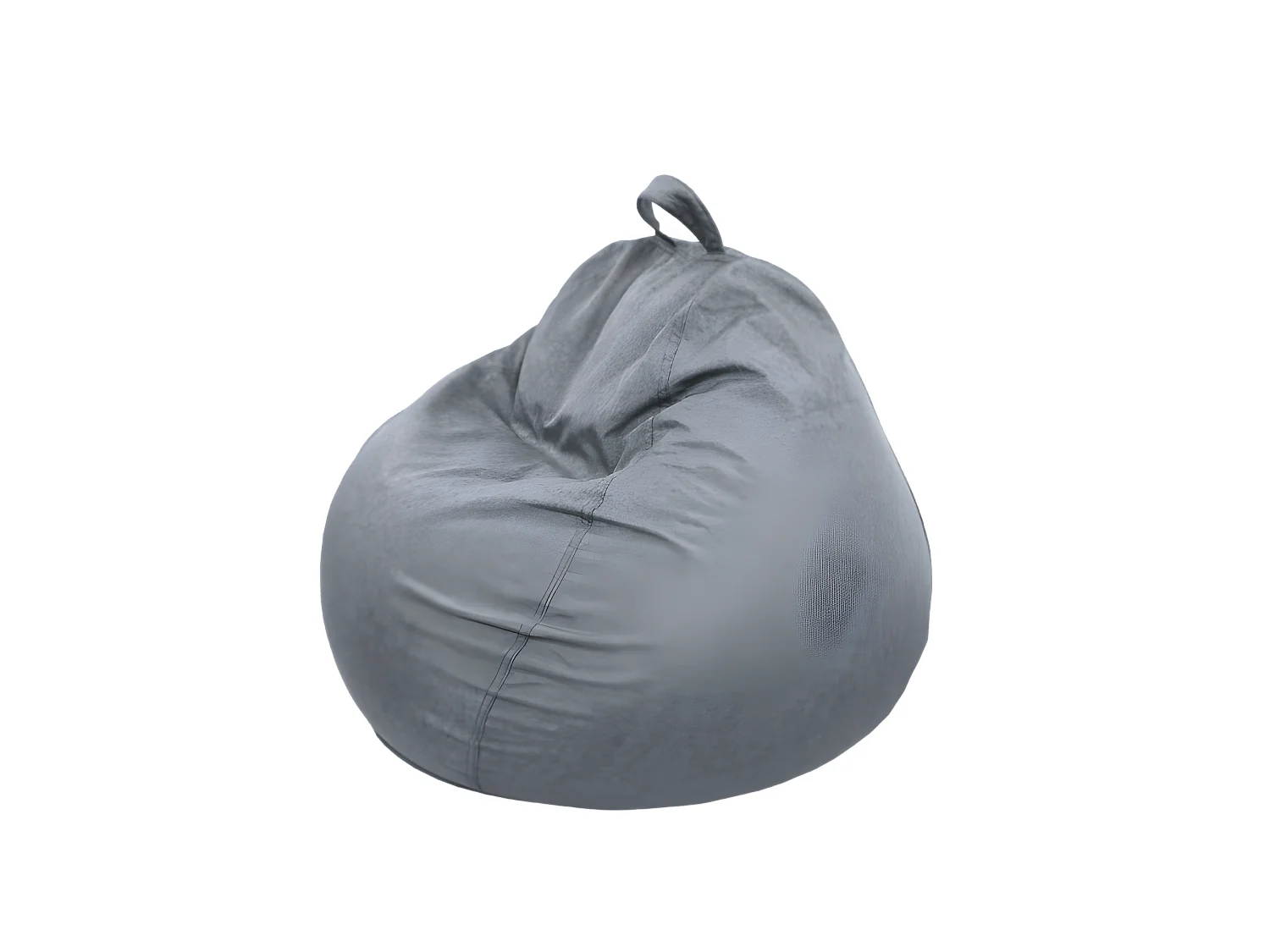 Pouf poire déhoussable gris foncé 120 x 100 cm
