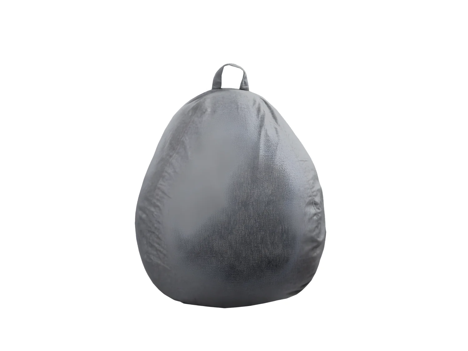 Pouf poire déhoussable gris foncé 120 x 100 cm