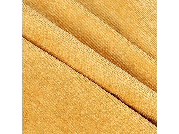 Puf de pana amarillo 100cm