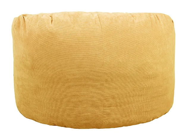 Puf de pana amarillo 100cm