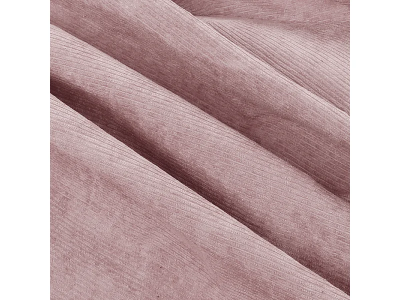 Pouf velours côtelé rose 100 cm