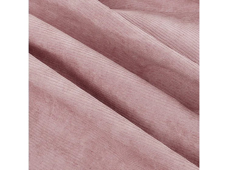 Pouf velours côtelé rose 100 cm