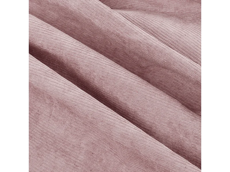 Pouf velours côtelé rose 100 cm