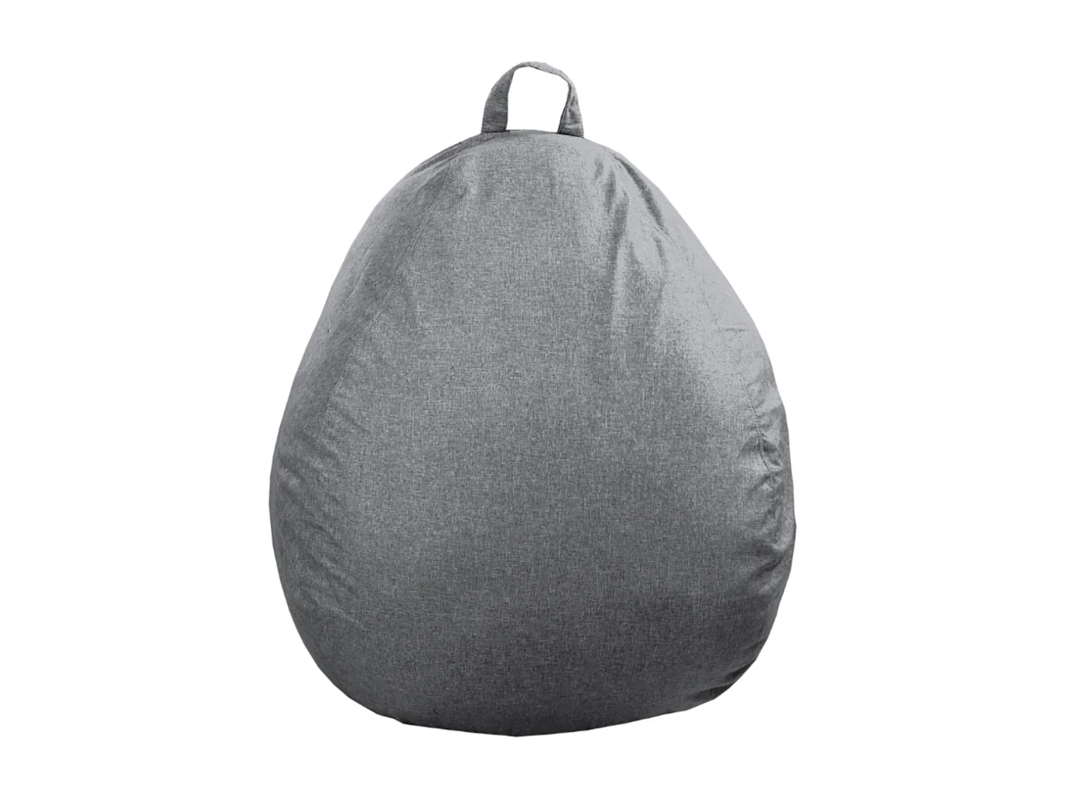Pouf poire déhoussable gris foncé 80 x 70 cm