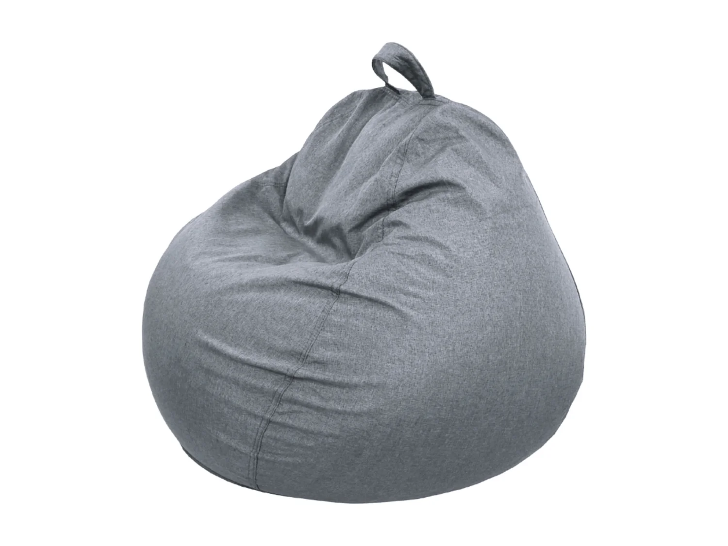 Birnen-Pouf 80 x 70 cm, Dunkelgrau