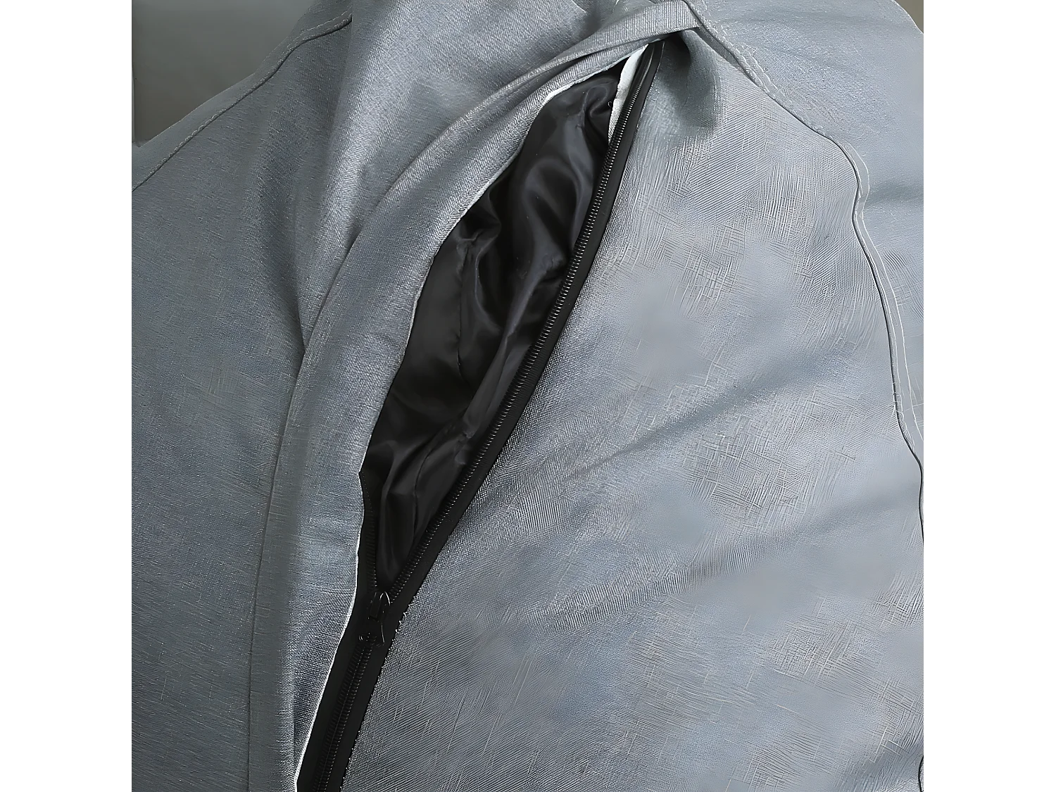 Pouf poire déhoussable gris foncé 80 x 70 cm