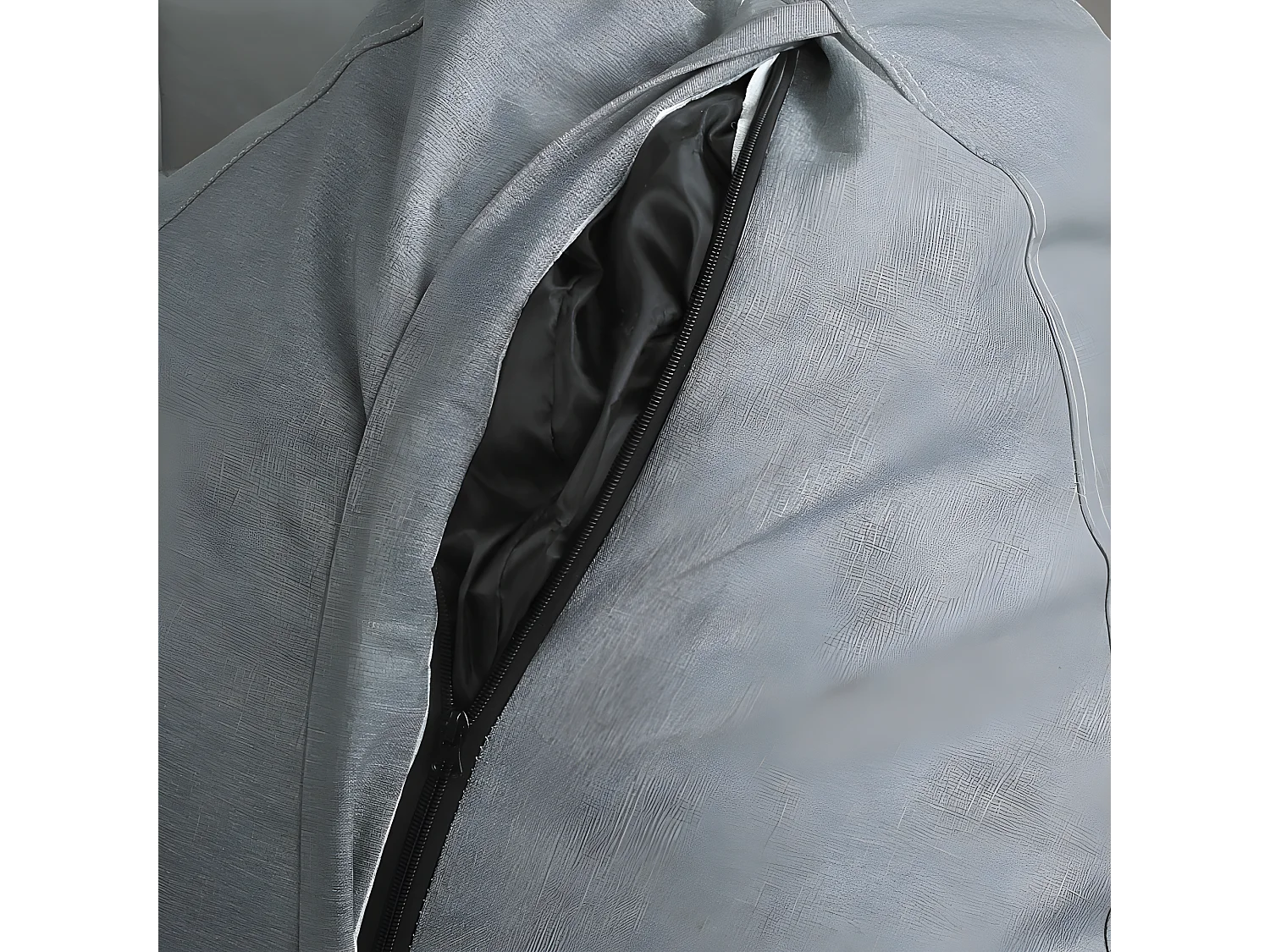 Pouf poire déhoussable gris foncé 80 x 70 cm