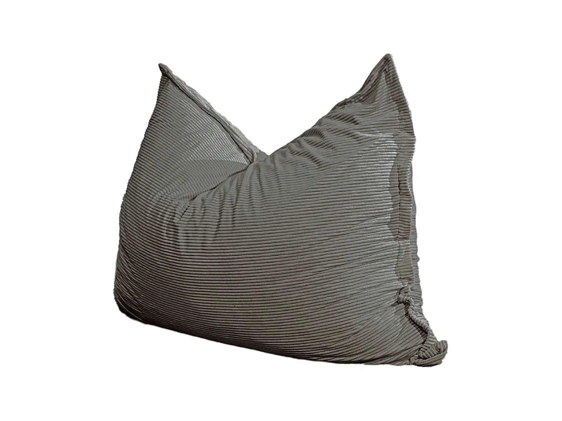 Pouf in velluto a coste Grigio antracite 180 x 140 cm